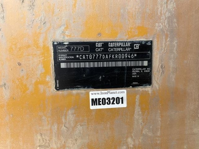 CAT 777D - 리지드 덤프/ 바위 트럭 : 사진 5 CAT 777D - 리지드 덤프/ 바위 트럭 : 사진 5