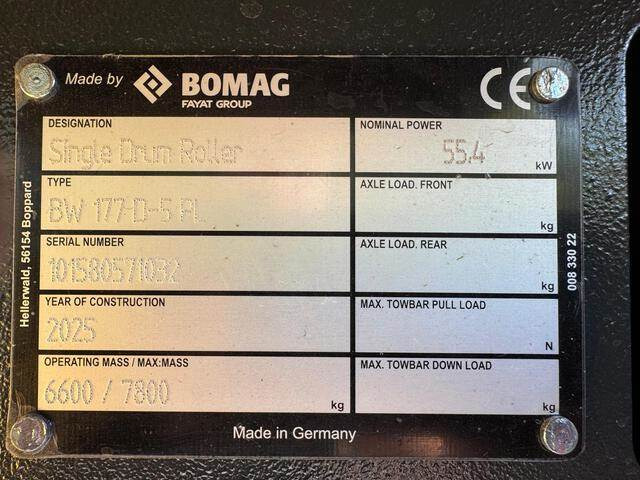 Bomag BW177D-5 PL - 압축기 : 사진 5 Bomag BW177D-5 PL - 압축기 : 사진 5