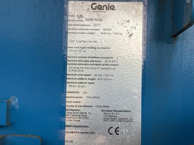 Genie S85 - 관절 붐 : 사진 5 Genie S85 - 관절 붐 : 사진 5