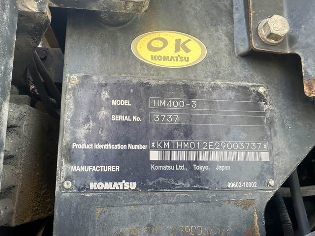 Komatsu HM400-3 - 관절 덤프 : 사진 5 Komatsu HM400-3 - 관절 덤프 : 사진 5