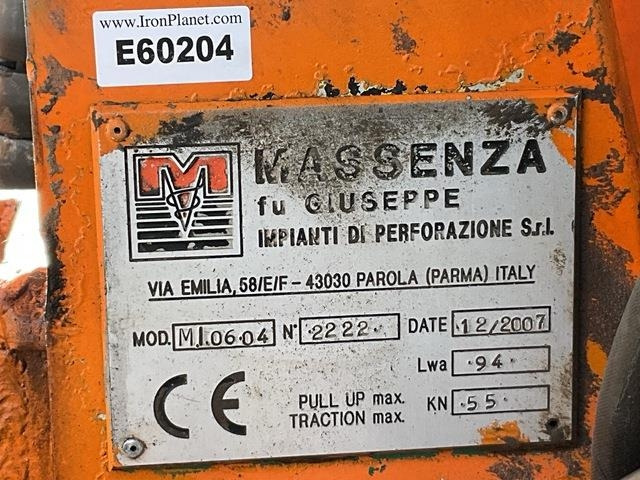 Massenza MI0604 - 드릴링 리그 : 사진 5 Massenza MI0604 - 드릴링 리그 : 사진 5