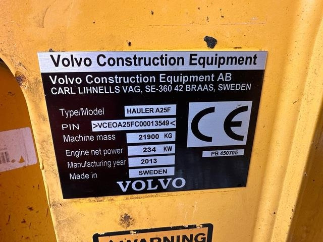 Volvo A25F - 관절 덤프 : 사진 5 Volvo A25F - 관절 덤프 : 사진 5