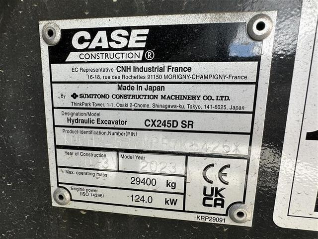 CASE CX245DSR - 크롤러 굴삭기 : 사진 5 CASE CX245DSR - 크롤러 굴삭기 : 사진 5