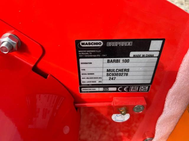 Maschio Gaspardo Barbi 100 HA20 - 플레일 모어 : 사진 5 Maschio Gaspardo Barbi 100 HA20 - 플레일 모어 : 사진 5