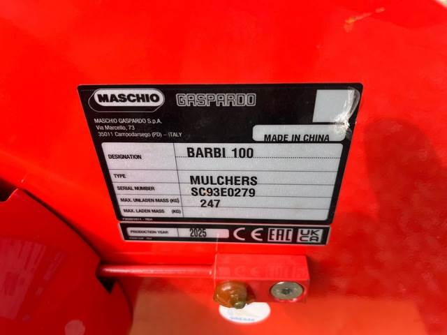 Maschio Gaspardo Barbi 100 HA20 - 플레일 모어 : 사진 5 Maschio Gaspardo Barbi 100 HA20 - 플레일 모어 : 사진 5