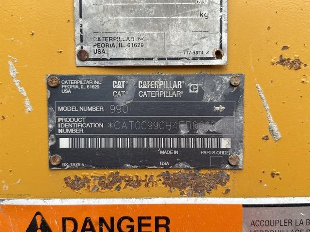 CAT 990 - 휠 로더 : 사진 5 CAT 990 - 휠 로더 : 사진 5