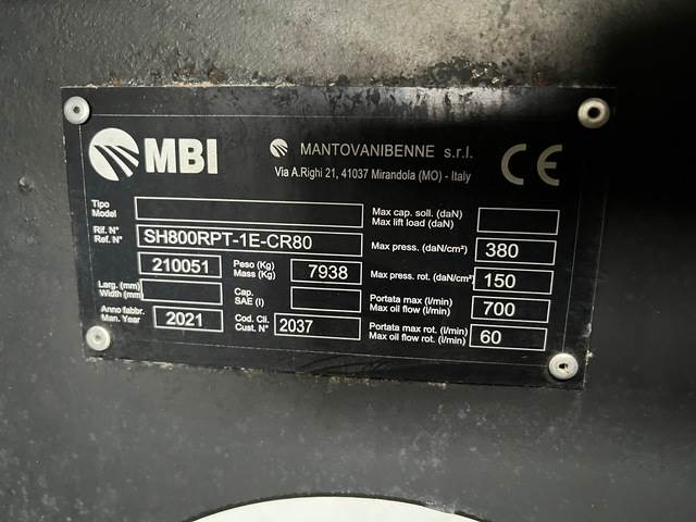 MBI SH800RPT-1E-CR80 - 철거용 가위 건설기계 용 : 사진 2 MBI SH800RPT-1E-CR80 - 철거용 가위 건설기계 용 : 사진 2