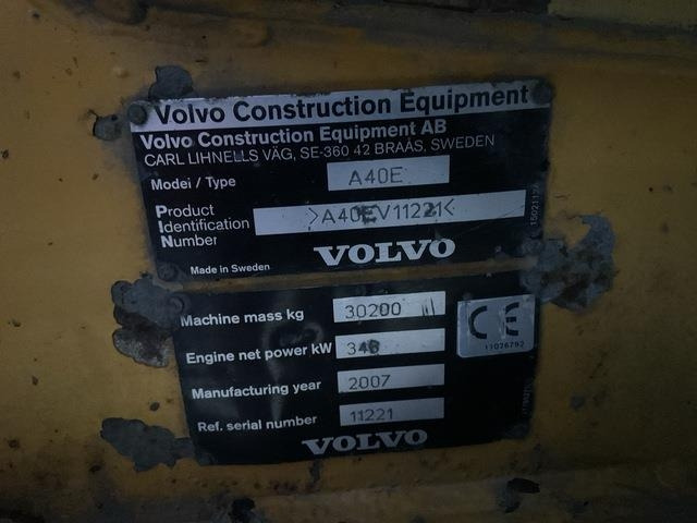 Volvo A40E - 관절 덤프 : 사진 5 Volvo A40E - 관절 덤프 : 사진 5