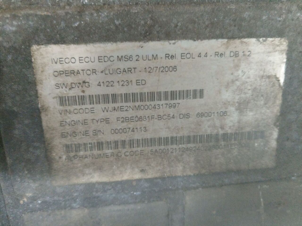 IVECO Cursor 8 F2BE0681F - 엔진 트럭 용 : 사진 1 IVECO Cursor 8 F2BE0681F - 엔진 트럭 용 : 사진 1