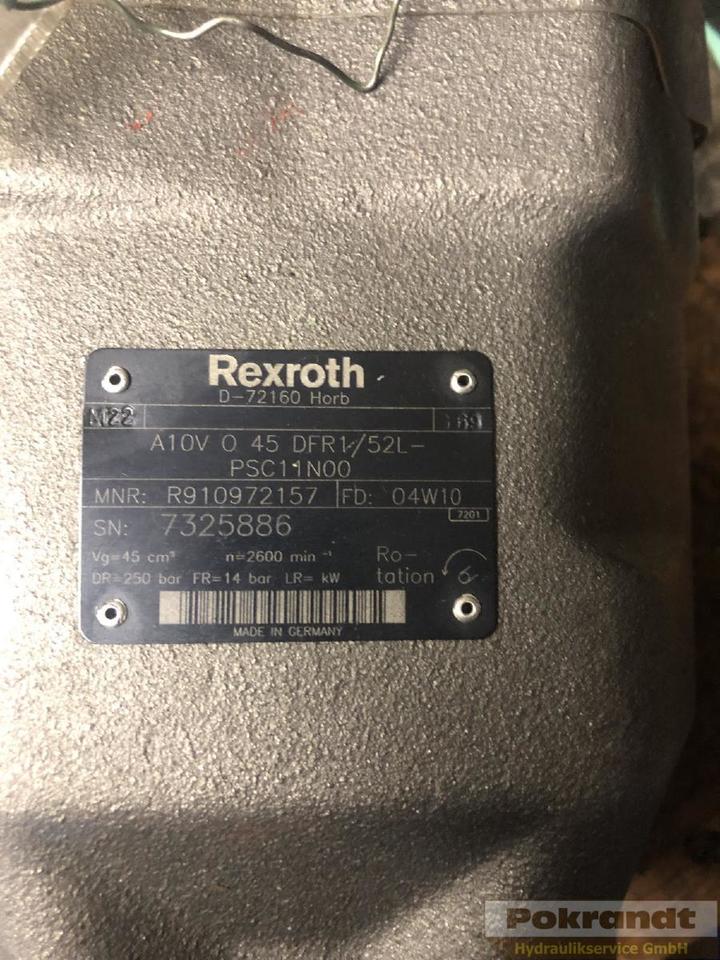 Rexroth A10VO45DFR1 52L PSC11N00 - 유압 펌프 : 사진 2 Rexroth A10VO45DFR1 52L PSC11N00 - 유압 펌프 : 사진 2