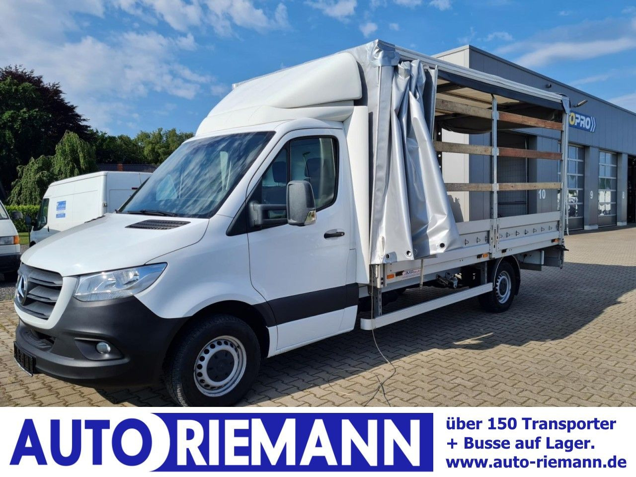 Mercedes-Benz Sprinter 316 CDI Pritsche Schiebe Plane RWD - 커튼 사이드 밴 : 사진 1 Mercedes-Benz Sprinter 316 CDI Pritsche Schiebe Plane RWD - 커튼 사이드 밴 : 사진 1