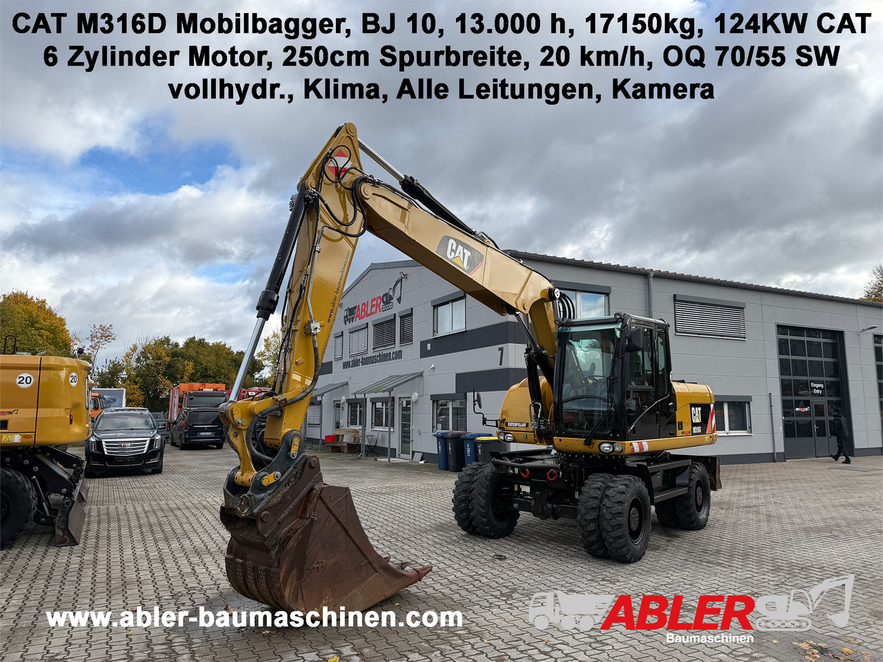 CATERPILLAR M316D Mobilbagger OQ 70/55 Klima - 굴착기 : 사진 1 CATERPILLAR M316D Mobilbagger OQ 70/55 Klima - 굴착기 : 사진 1
