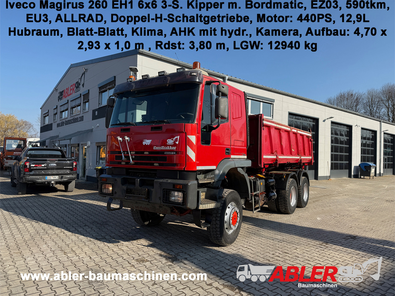 Iveco Magirus 260 EH1 6x6 3-S.-Kipper Bordmatic 6x6 - 덤프트럭 : 사진 1 Iveco Magirus 260 EH1 6x6 3-S.-Kipper Bordmatic 6x6 - 덤프트럭 : 사진 1