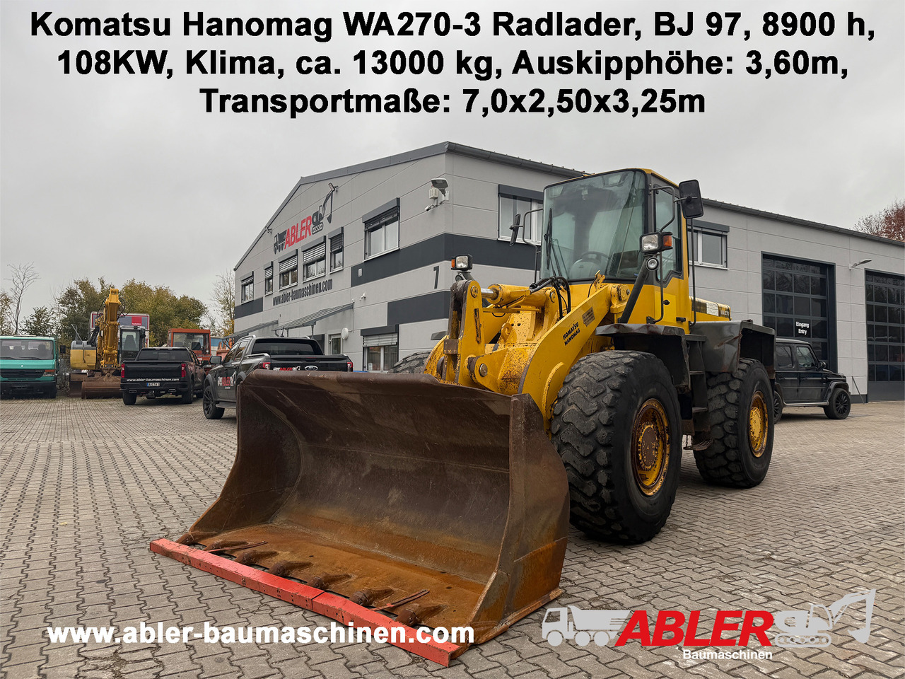Komatsu Hanomag WA270-3 Radlader Klima - 휠 로더 : 사진 1 Komatsu Hanomag WA270-3 Radlader Klima - 휠 로더 : 사진 1