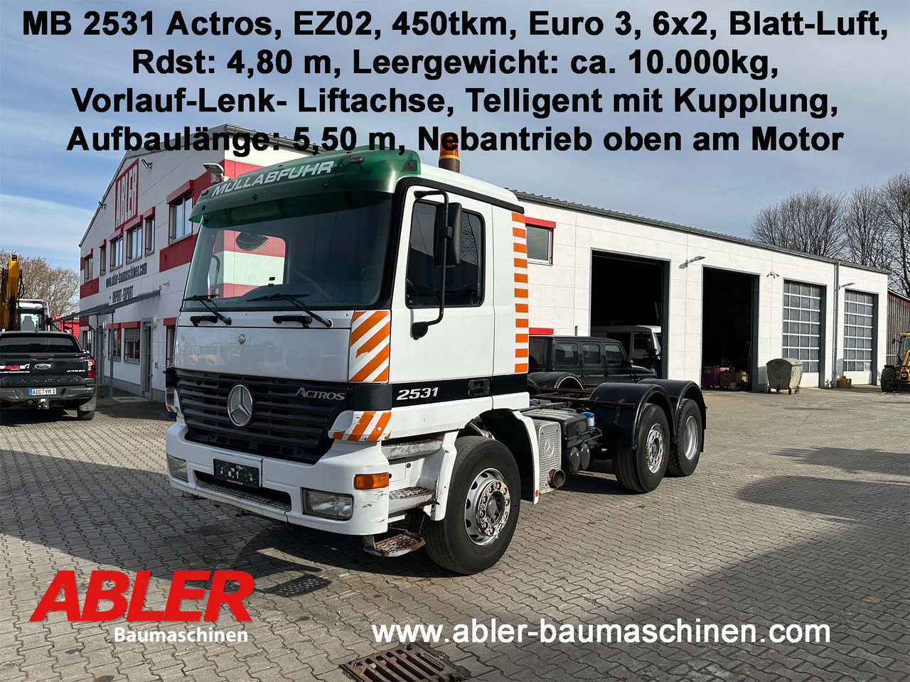 Mercedes-Benz 2531 Actros Fahrgestell - 캡 새시 트럭 : 사진 1 Mercedes-Benz 2531 Actros Fahrgestell - 캡 새시 트럭 : 사진 1