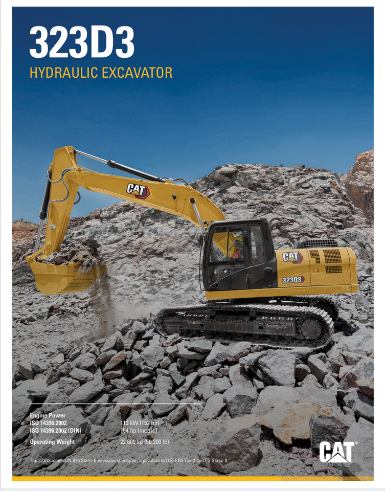 CATERPILLAR 323D3 Hydraulic Excavator - 크롤러 굴삭기 : 사진 2 CATERPILLAR 323D3 Hydraulic Excavator - 크롤러 굴삭기 : 사진 2