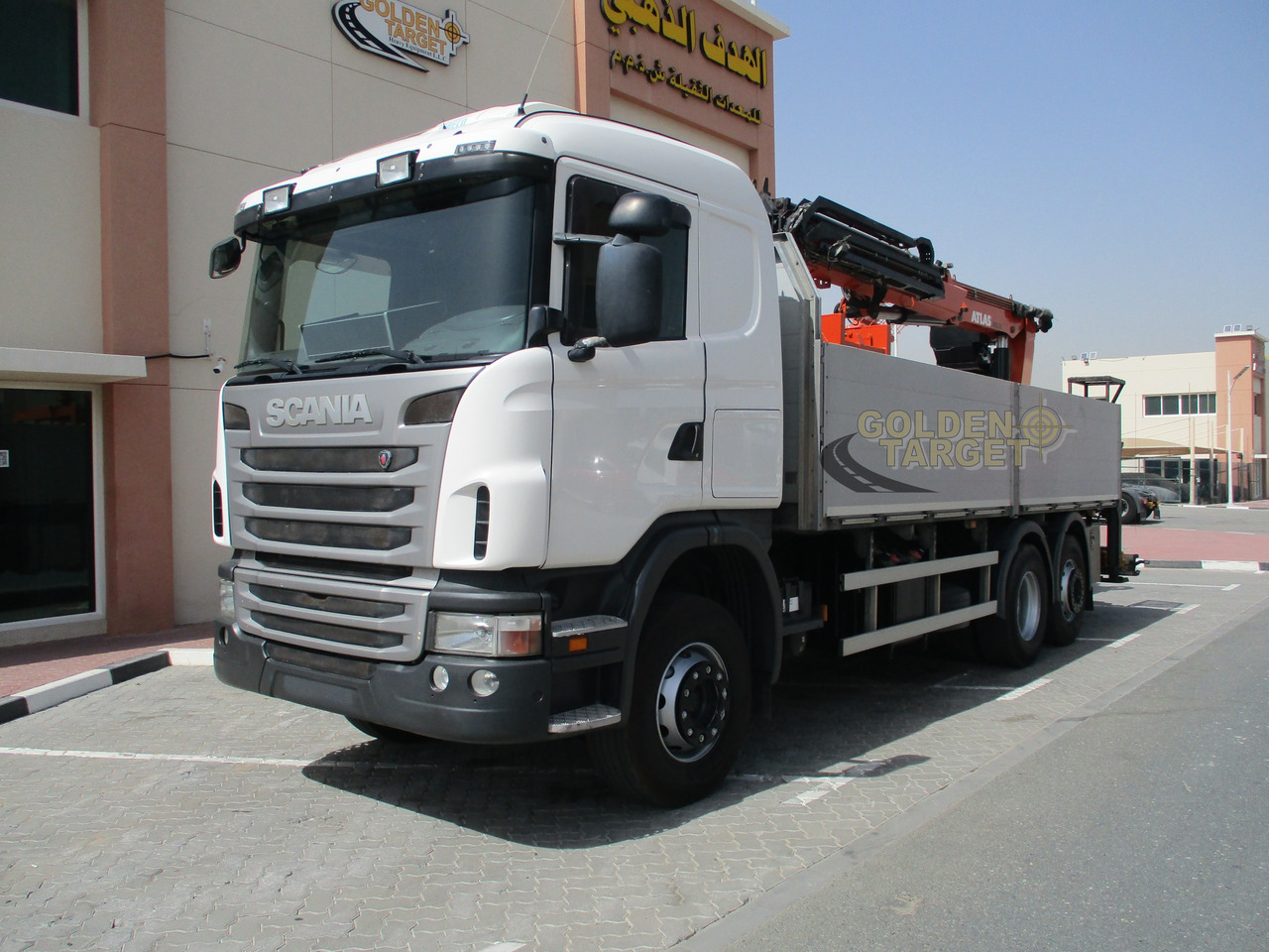 SCANIA G480 6x2 with ATLAS 210.2 Block Crane - 크레인 트럭 : 사진 2 SCANIA G480 6x2 with ATLAS 210.2 Block Crane - 크레인 트럭 : 사진 2
