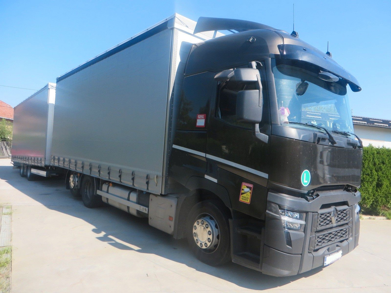 Renault T480 SC 6x2 tandem jumbo 116m3 - 커튼사이더 트럭 : 사진 2 Renault T480 SC 6x2 tandem jumbo 116m3 - 커튼사이더 트럭 : 사진 2