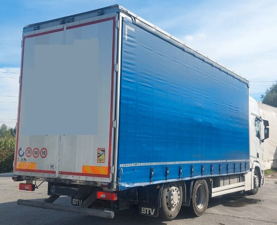 Scania R450 6x2 tandem jumbo - 커튼사이더 트럭 : 사진 4 Scania R450 6x2 tandem jumbo - 커튼사이더 트럭 : 사진 4