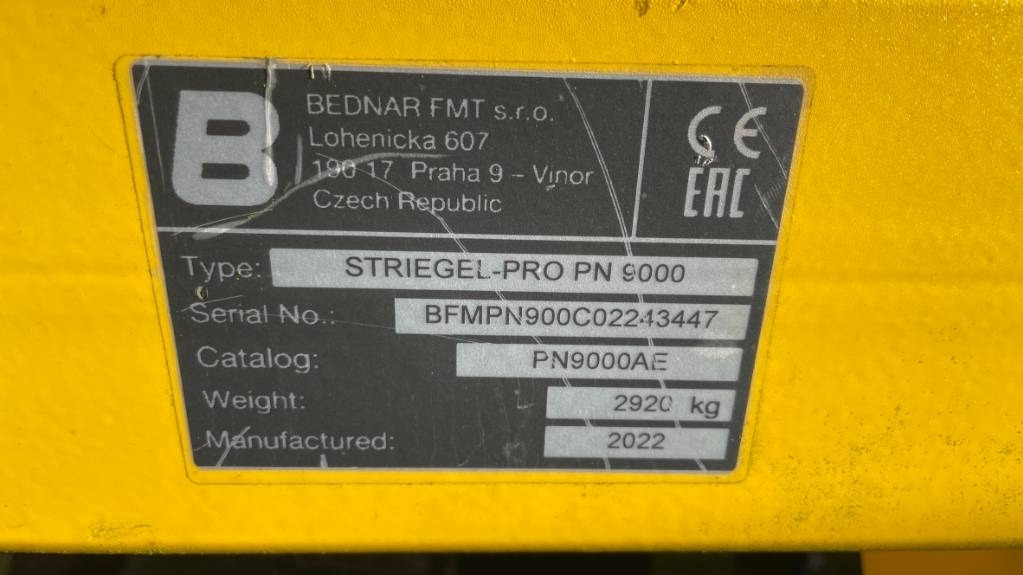 Bednar Striegel PRO PN 9000 - 잔디 써레 : 사진 2 Bednar Striegel PRO PN 9000 - 잔디 써레 : 사진 2