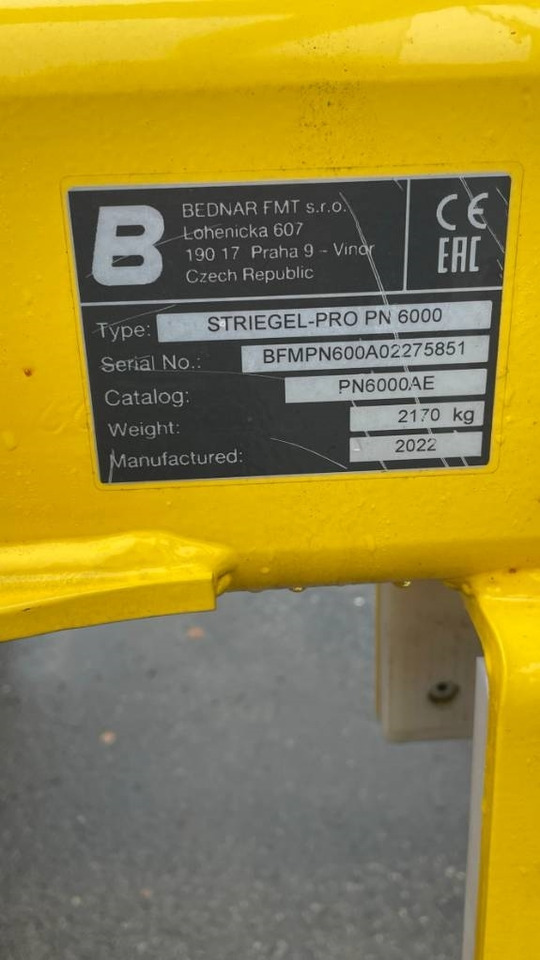 Bednar Striegl PN 6000 - 잔디 써레 : 사진 5 Bednar Striegl PN 6000 - 잔디 써레 : 사진 5