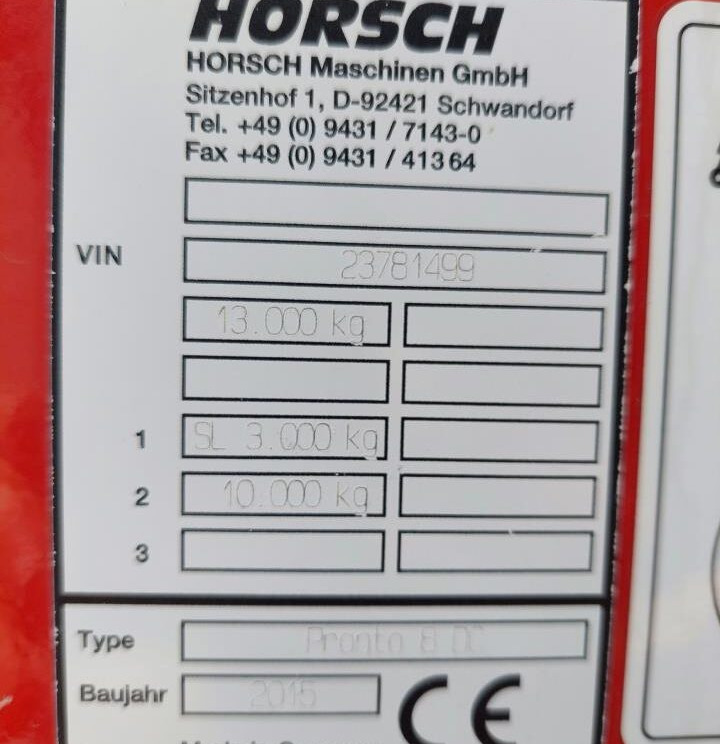 파종기 Horsch Pronto 8 DC GnF med DouDrill : 사진 15