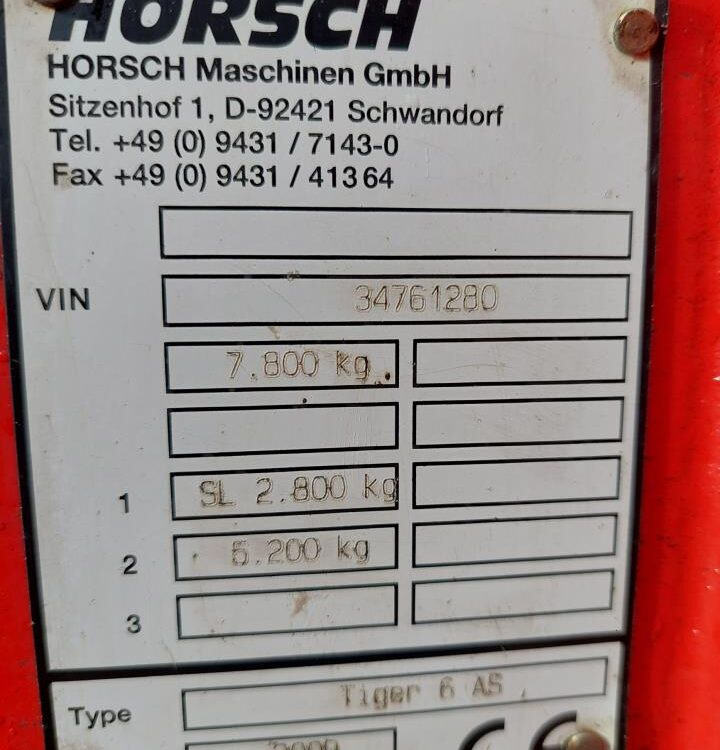 디스크 해로 Horsch Tiger 6 AS / Pronto 6 TD : 사진 15