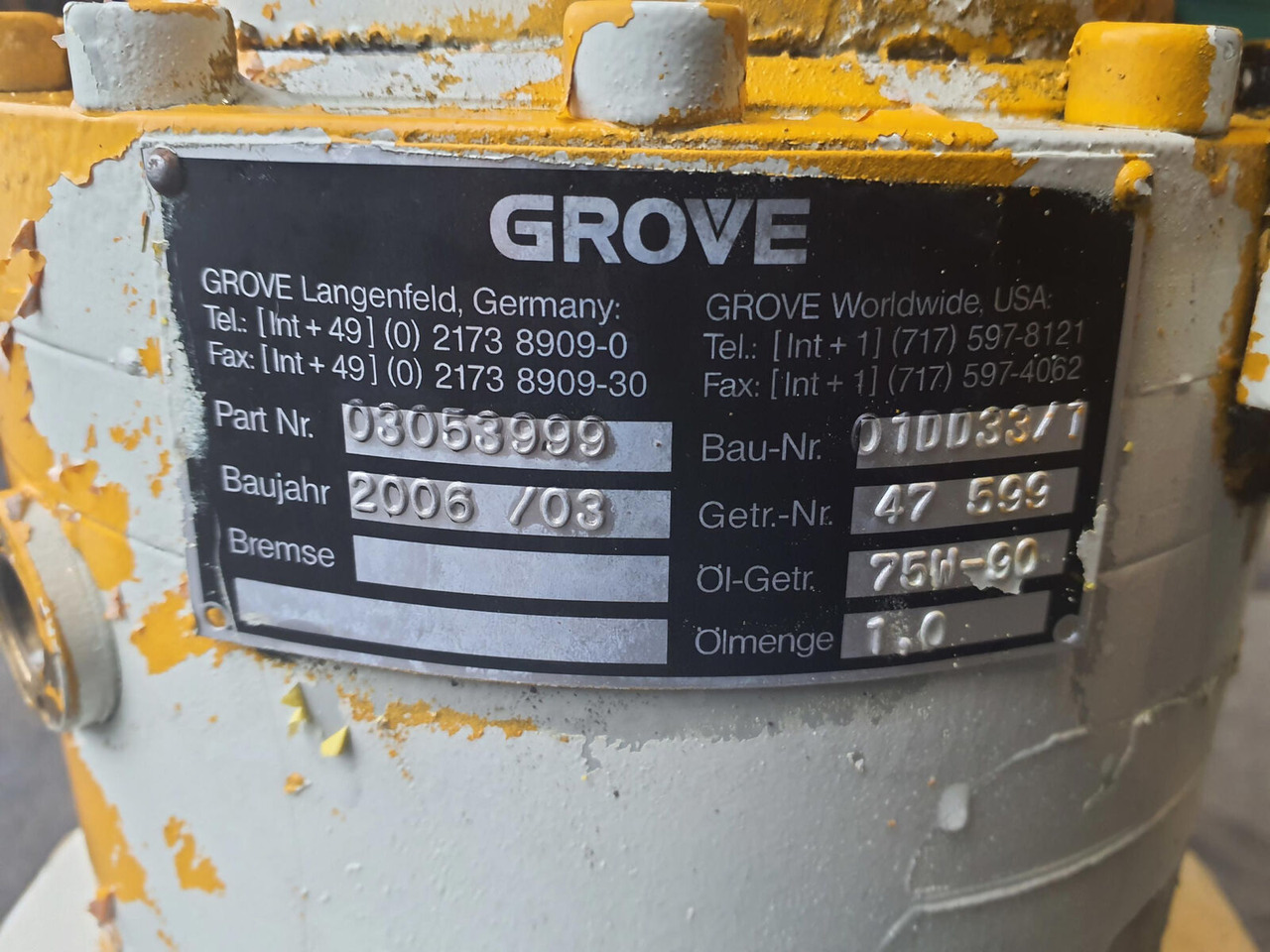 Grove GMK 5130-1 slewing gear - 스윙 모터 모바일 크레인 용 : 사진 4 Grove GMK 5130-1 slewing gear - 스윙 모터 모바일 크레인 용 : 사진 4