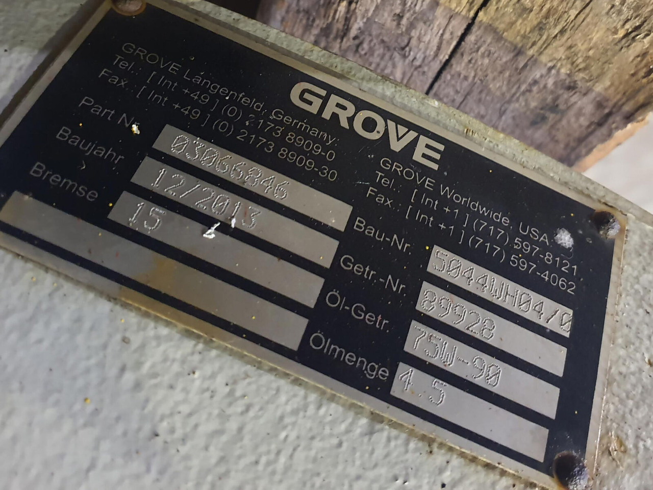 Grove GMK 5130-1 winch with hoist gear - 윈치 모바일 크레인 용 : 사진 5 Grove GMK 5130-1 winch with hoist gear - 윈치 모바일 크레인 용 : 사진 5