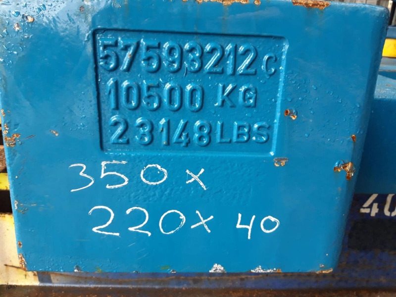 Terex Terex explorer 5800 counterweight 10,5 ton - 카운터 웨이트 건설기계 용 : 사진 5 Terex Terex explorer 5800 counterweight 10,5 ton - 카운터 웨이트 건설기계 용 : 사진 5