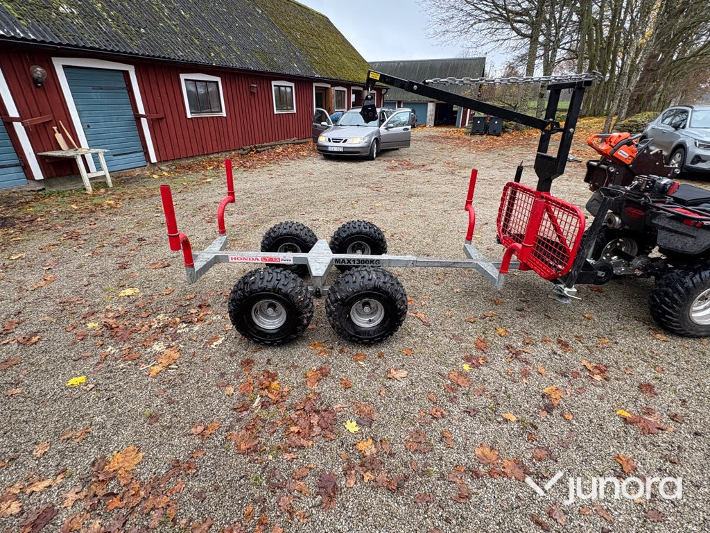 ATV timmervagn - Honda LT-13 - 임업용 트레일러 : 사진 2 ATV timmervagn - Honda LT-13 - 임업용 트레일러 : 사진 2