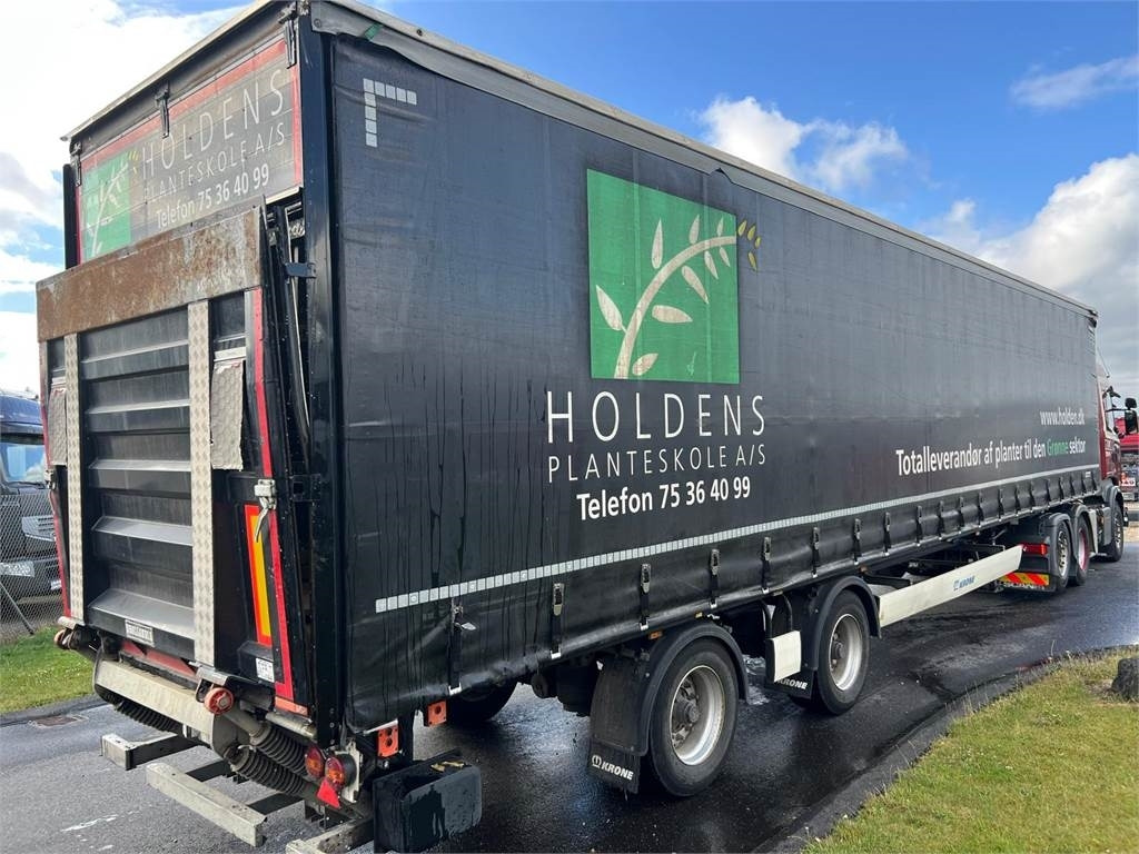 Krone 13,6 mtr gardin - lodretstående lift - 커튼사이더 세미 트레일러 : 사진 2 Krone 13,6 mtr gardin - lodretstående lift - 커튼사이더 세미 트레일러 : 사진 2