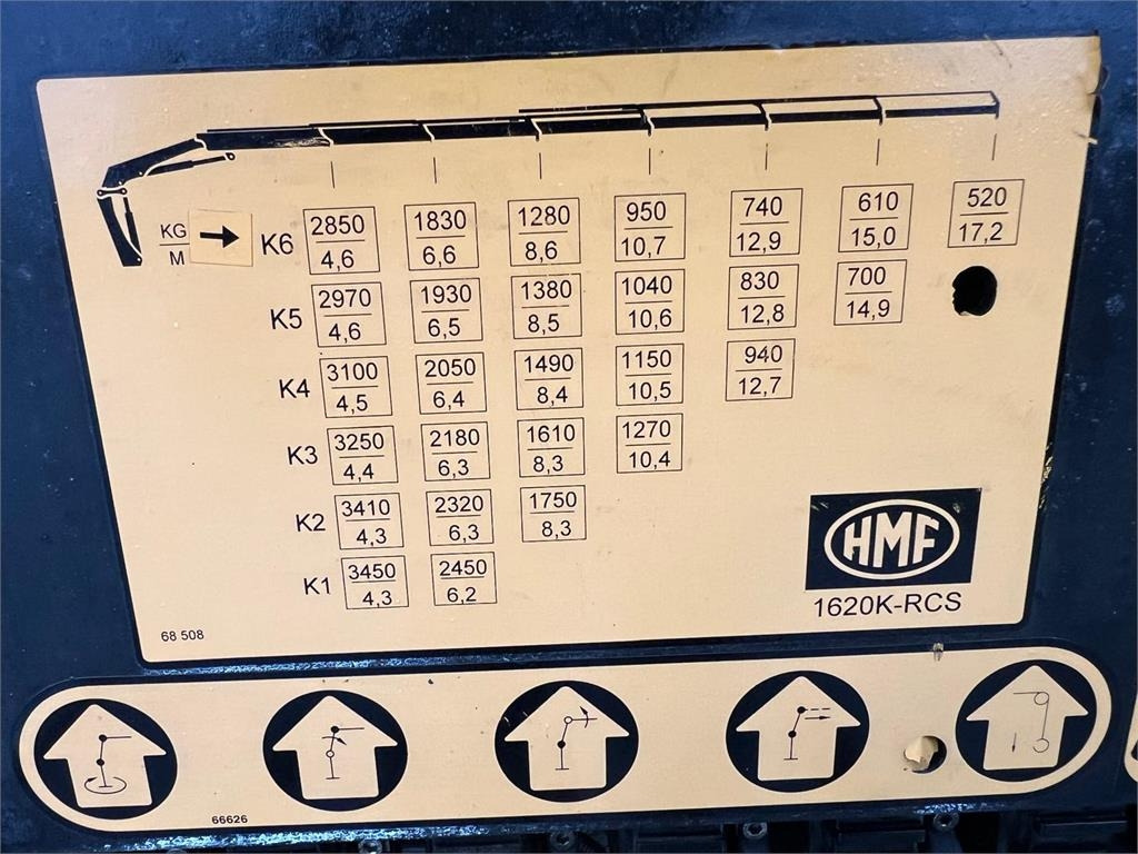 Volvo FL 280 - HMF 1620K6 - 크레인 트럭 : 사진 4 Volvo FL 280 - HMF 1620K6 - 크레인 트럭 : 사진 4