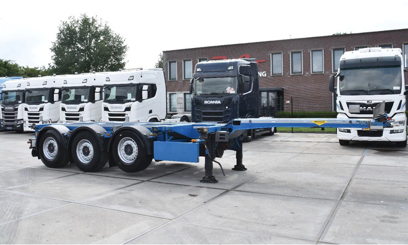 Broshuis MFCC - LIFT AXLE - SAF AXLES - DISC BRAKES - 2 x EXTENDABLE - EXCELLENT CONDITION - - 컨테이너 운반 장치/ 스와프 보디 세미 트레일러 : 사진 1 Broshuis MFCC - LIFT AXLE - SAF AXLES - DISC BRAKES - 2 x EXTENDABLE - EXCELLENT CONDITION - - 컨테이너 운반 장치/ 스와프 보디 세미 트레일러 : 사진 1