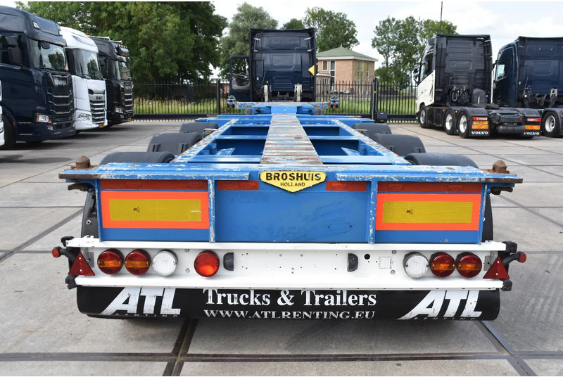 Broshuis MFCC - LIFT AXLE - SAF AXLES - DISC BRAKES - 2 x EXTENDABLE - EXCELLENT CONDITION - - 컨테이너 운반 장치/ 스와프 보디 세미 트레일러 : 사진 3 Broshuis MFCC - LIFT AXLE - SAF AXLES - DISC BRAKES - 2 x EXTENDABLE - EXCELLENT CONDITION - - 컨테이너 운반 장치/ 스와프 보디 세미 트레일러 : 사진 3