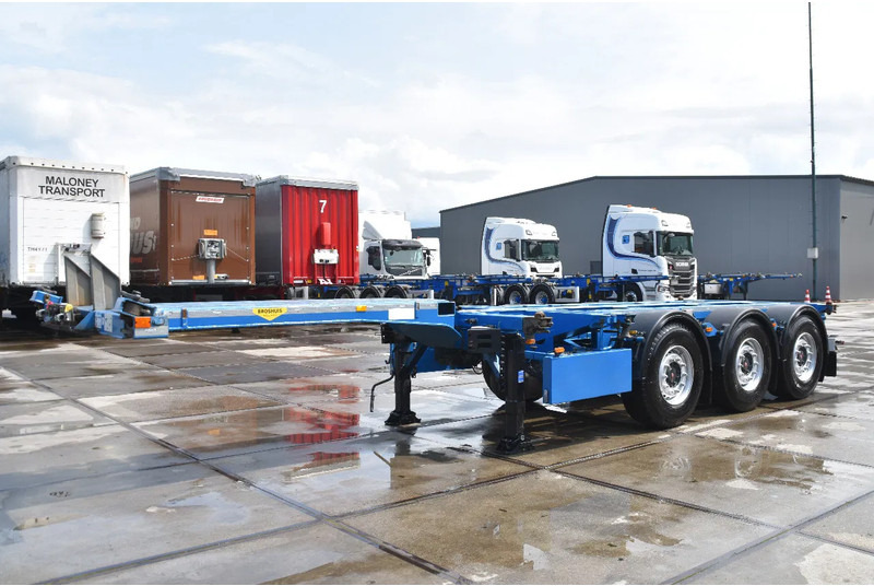 Broshuis MFCC - LIFT AXLE - SAF AXLES - DISC BRAKES - 2 x EXTENDABLE - EXCELLENT CONDITION - - 컨테이너 운반 장치/ 스와프 보디 세미 트레일러 : 사진 5 Broshuis MFCC - LIFT AXLE - SAF AXLES - DISC BRAKES - 2 x EXTENDABLE - EXCELLENT CONDITION - - 컨테이너 운반 장치/ 스와프 보디 세미 트레일러 : 사진 5