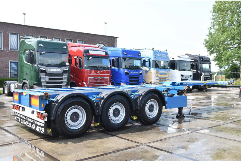 Broshuis MFCC - LIFT AXLE - SAF AXLES - DISC BRAKES - 2 x EXTENDABLE - EXCELLENT CONDITION - - 컨테이너 운반 장치/ 스와프 보디 세미 트레일러 : 사진 2 Broshuis MFCC - LIFT AXLE - SAF AXLES - DISC BRAKES - 2 x EXTENDABLE - EXCELLENT CONDITION - - 컨테이너 운반 장치/ 스와프 보디 세미 트레일러 : 사진 2
