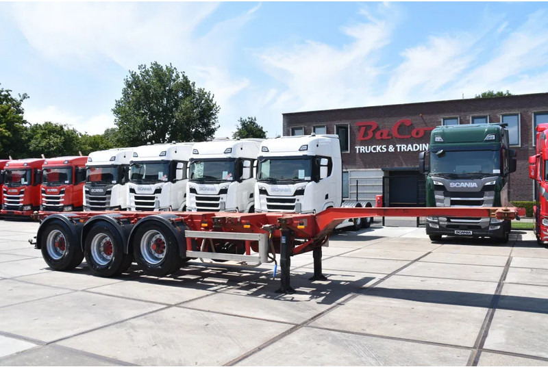 Nooteboom containerchassis - LIFT AXLE - DISC BRAKES - BPW AXLES - 2 x EXTENDABLE - - 컨테이너 운반 장치/ 스와프 보디 세미 트레일러 : 사진 1 Nooteboom containerchassis - LIFT AXLE - DISC BRAKES - BPW AXLES - 2 x EXTENDABLE - - 컨테이너 운반 장치/ 스와프 보디 세미 트레일러 : 사진 1