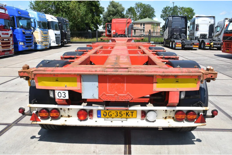 Nooteboom containerchassis - LIFT AXLE - DISC BRAKES - BPW AXLES - 2 x EXTENDABLE - - 컨테이너 운반 장치/ 스와프 보디 세미 트레일러 : 사진 3 Nooteboom containerchassis - LIFT AXLE - DISC BRAKES - BPW AXLES - 2 x EXTENDABLE - - 컨테이너 운반 장치/ 스와프 보디 세미 트레일러 : 사진 3