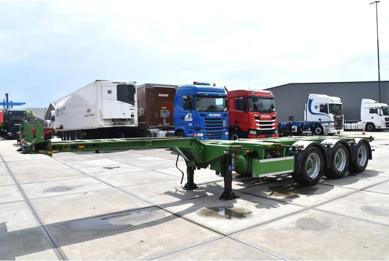 Pacton T3-010 - 2 LIFT AXLES - DRUM BRAKES - BPW AXLES - 2 x EXTENDABLE - GOOD CONDITION - - 컨테이너 운반 장치/ 스와프 보디 세미 트레일러 : 사진 5 Pacton T3-010 - 2 LIFT AXLES - DRUM BRAKES - BPW AXLES - 2 x EXTENDABLE - GOOD CONDITION - - 컨테이너 운반 장치/ 스와프 보디 세미 트레일러 : 사진 5