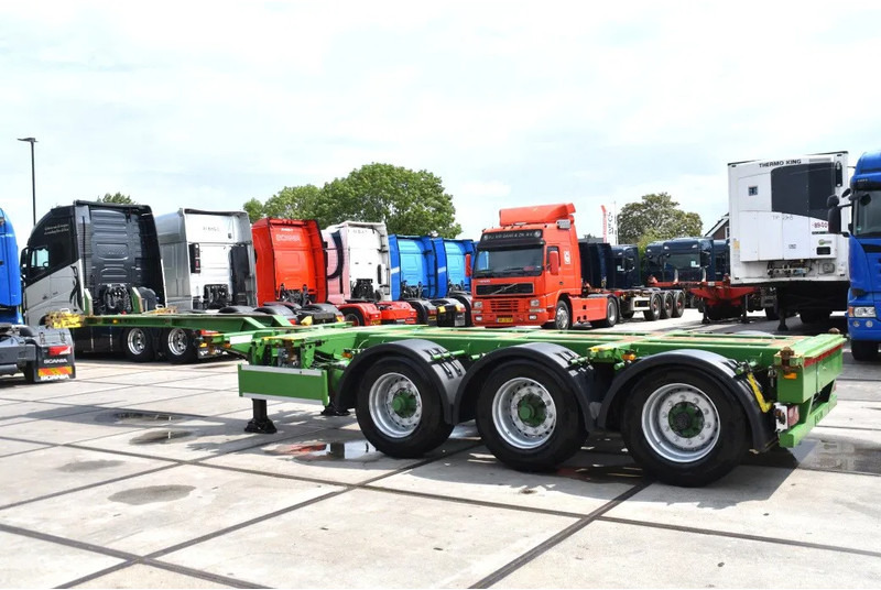 Pacton T3-010 - 2 LIFT AXLES - DRUM BRAKES - BPW AXLES - 2 x EXTENDABLE - GOOD CONDITION - - 컨테이너 운반 장치/ 스와프 보디 세미 트레일러 : 사진 4 Pacton T3-010 - 2 LIFT AXLES - DRUM BRAKES - BPW AXLES - 2 x EXTENDABLE - GOOD CONDITION - - 컨테이너 운반 장치/ 스와프 보디 세미 트레일러 : 사진 4
