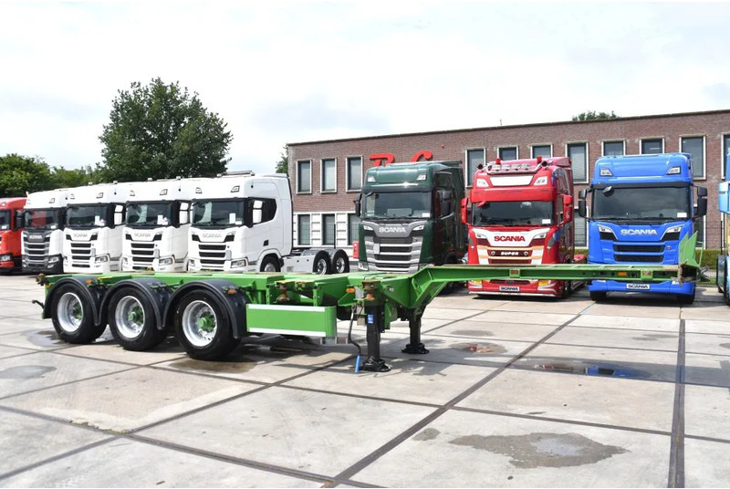 Pacton T3-010 - 2 LIFT AXLES - DRUM BRAKES - BPW AXLES - 2 x EXTENDABLE - GOOD CONDITION - - 컨테이너 운반 장치/ 스와프 보디 세미 트레일러 : 사진 1 Pacton T3-010 - 2 LIFT AXLES - DRUM BRAKES - BPW AXLES - 2 x EXTENDABLE - GOOD CONDITION - - 컨테이너 운반 장치/ 스와프 보디 세미 트레일러 : 사진 1