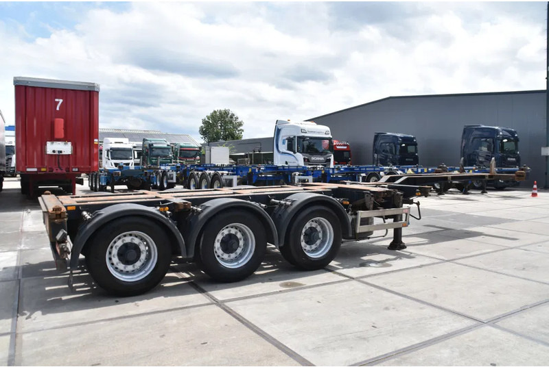Pacton T3-010 - 2 x LIFT AXLE - BPW AXLES - DRUM BRAKES - 2 x EXTENDABLE - - 컨테이너 운반 장치/ 스와프 보디 세미 트레일러 : 사진 4 Pacton T3-010 - 2 x LIFT AXLE - BPW AXLES - DRUM BRAKES - 2 x EXTENDABLE - - 컨테이너 운반 장치/ 스와프 보디 세미 트레일러 : 사진 4
