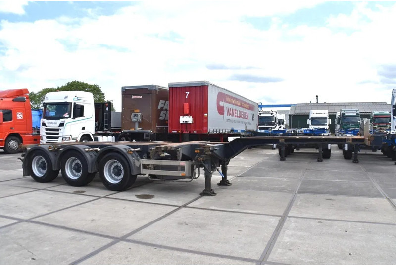 Pacton T3-010 - 2 x LIFT AXLE - BPW AXLES - DRUM BRAKES - 2 x EXTENDABLE - - 컨테이너 운반 장치/ 스와프 보디 세미 트레일러 : 사진 5 Pacton T3-010 - 2 x LIFT AXLE - BPW AXLES - DRUM BRAKES - 2 x EXTENDABLE - - 컨테이너 운반 장치/ 스와프 보디 세미 트레일러 : 사진 5