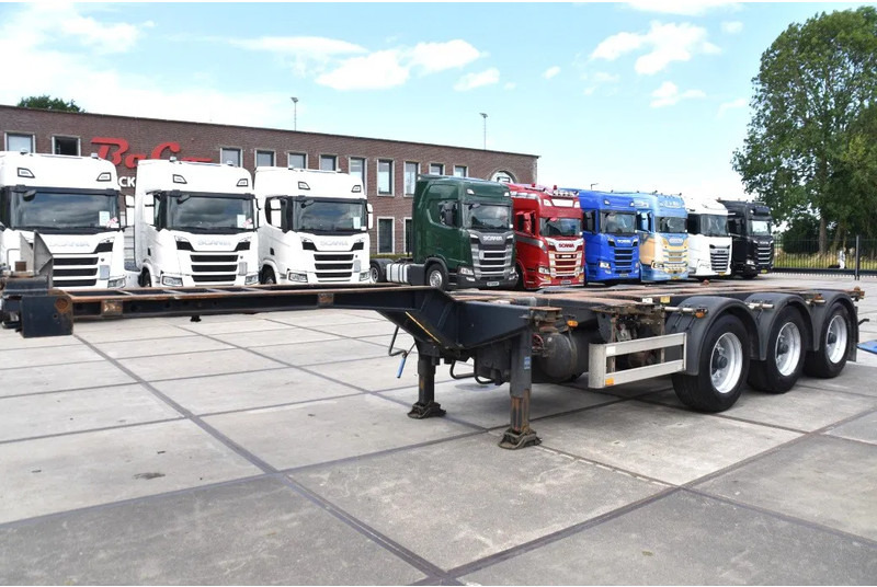 Pacton T3-010 - 2 x LIFT AXLE - BPW AXLES - DRUM BRAKES - 2 x EXTENDABLE - - 컨테이너 운반 장치/ 스와프 보디 세미 트레일러 : 사진 1 Pacton T3-010 - 2 x LIFT AXLE - BPW AXLES - DRUM BRAKES - 2 x EXTENDABLE - - 컨테이너 운반 장치/ 스와프 보디 세미 트레일러 : 사진 1