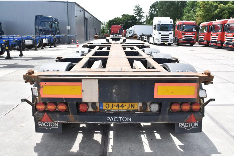 Pacton T3-010 - 2 x LIFT AXLE - BPW AXLES - DRUM BRAKES - 2 x EXTENDABLE - - 컨테이너 운반 장치/ 스와프 보디 세미 트레일러 : 사진 3 Pacton T3-010 - 2 x LIFT AXLE - BPW AXLES - DRUM BRAKES - 2 x EXTENDABLE - - 컨테이너 운반 장치/ 스와프 보디 세미 트레일러 : 사진 3