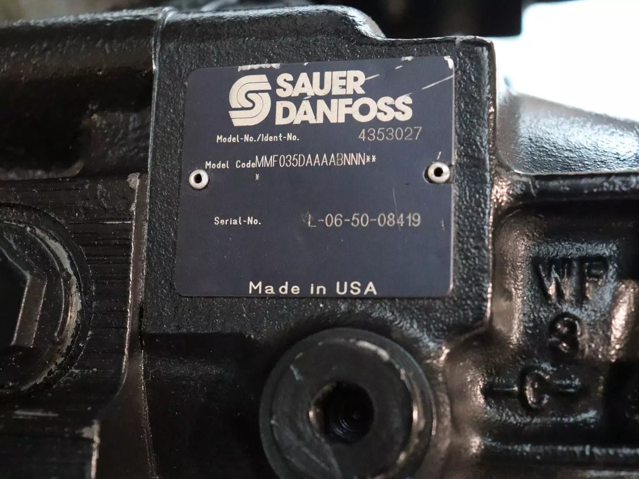DANFOSS / SAUER MMF035D-AA-AAB-NNN - 유압 모터 건설기계 용 : 사진 3 DANFOSS / SAUER MMF035D-AA-AAB-NNN - 유압 모터 건설기계 용 : 사진 3