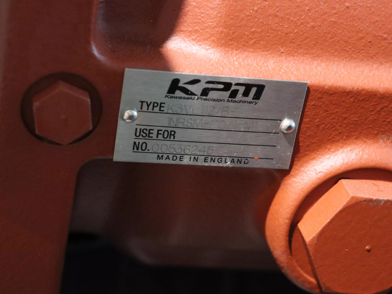 KAWASAKI K3VL112 B 1NR5M-P0 1-M1 - 유압 펌프 건설기계 용 : 사진 3 KAWASAKI K3VL112 B 1NR5M-P0 1-M1 - 유압 펌프 건설기계 용 : 사진 3