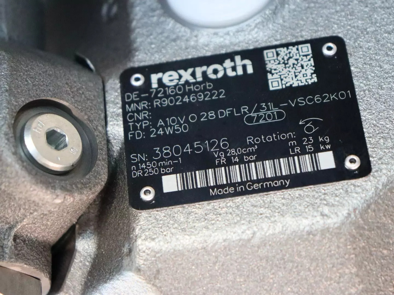REXROTH A10VO28DFLR/31L-VSC62K01 - 유압 펌프 자재 취급 장비 용 : 사진 5 REXROTH A10VO28DFLR/31L-VSC62K01 - 유압 펌프 자재 취급 장비 용 : 사진 5