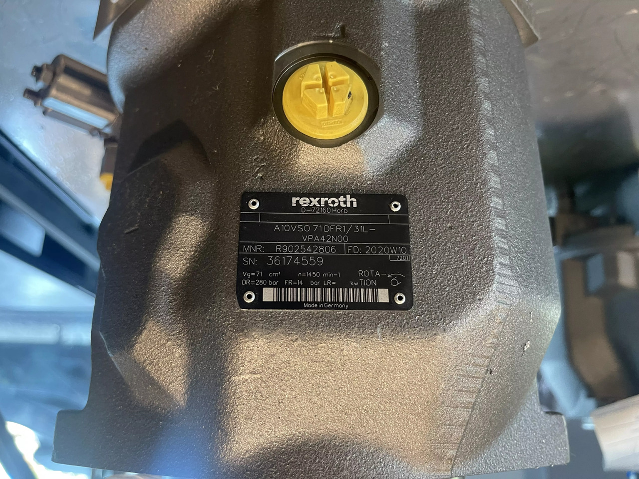 REXROTH A10VSO71DFR1/31L-VPA42N00 - 유압 펌프 자재 취급 장비 용 : 사진 4 REXROTH A10VSO71DFR1/31L-VPA42N00 - 유압 펌프 자재 취급 장비 용 : 사진 4